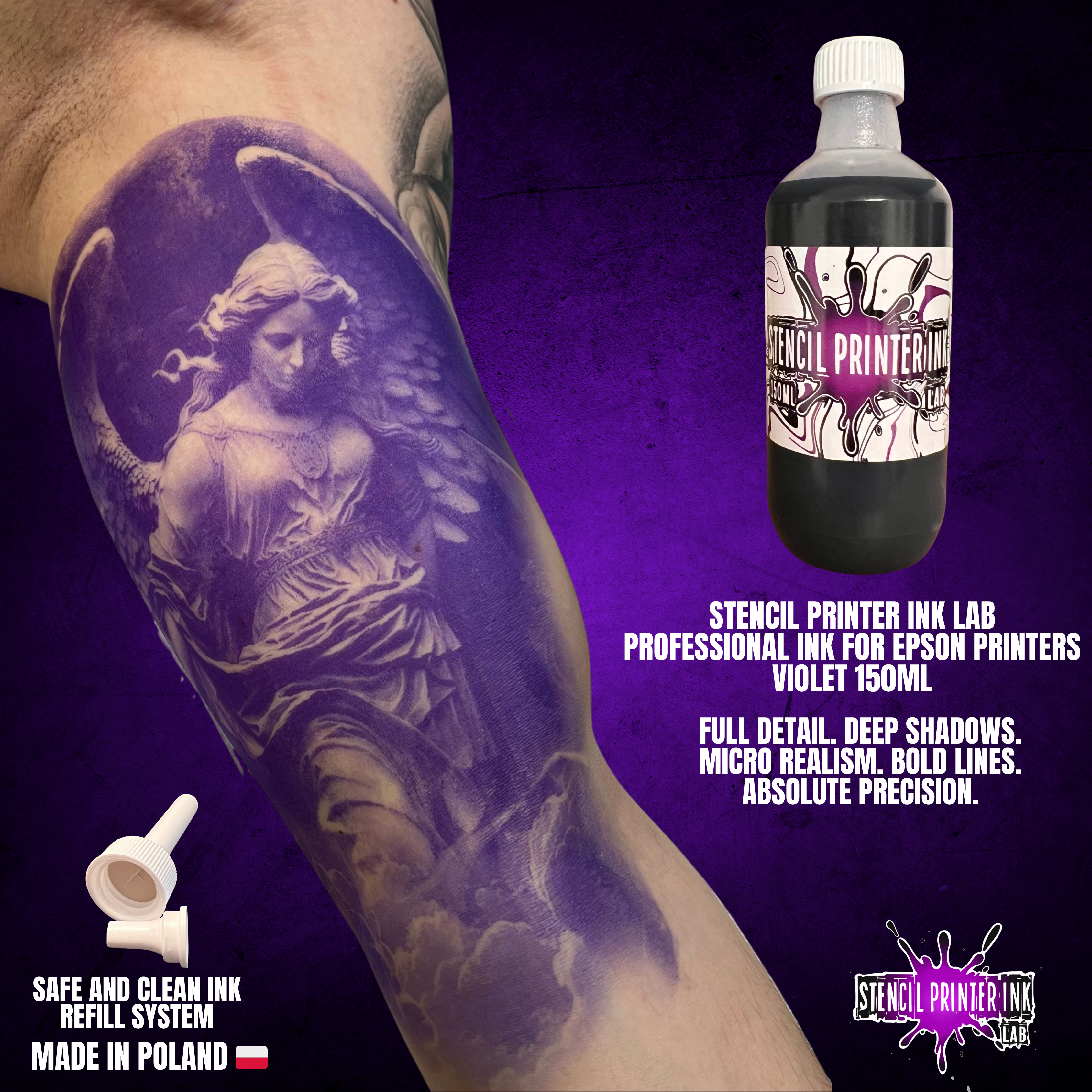 Tusz Stencil Printer Ink Lab 150ml - obrazek 11